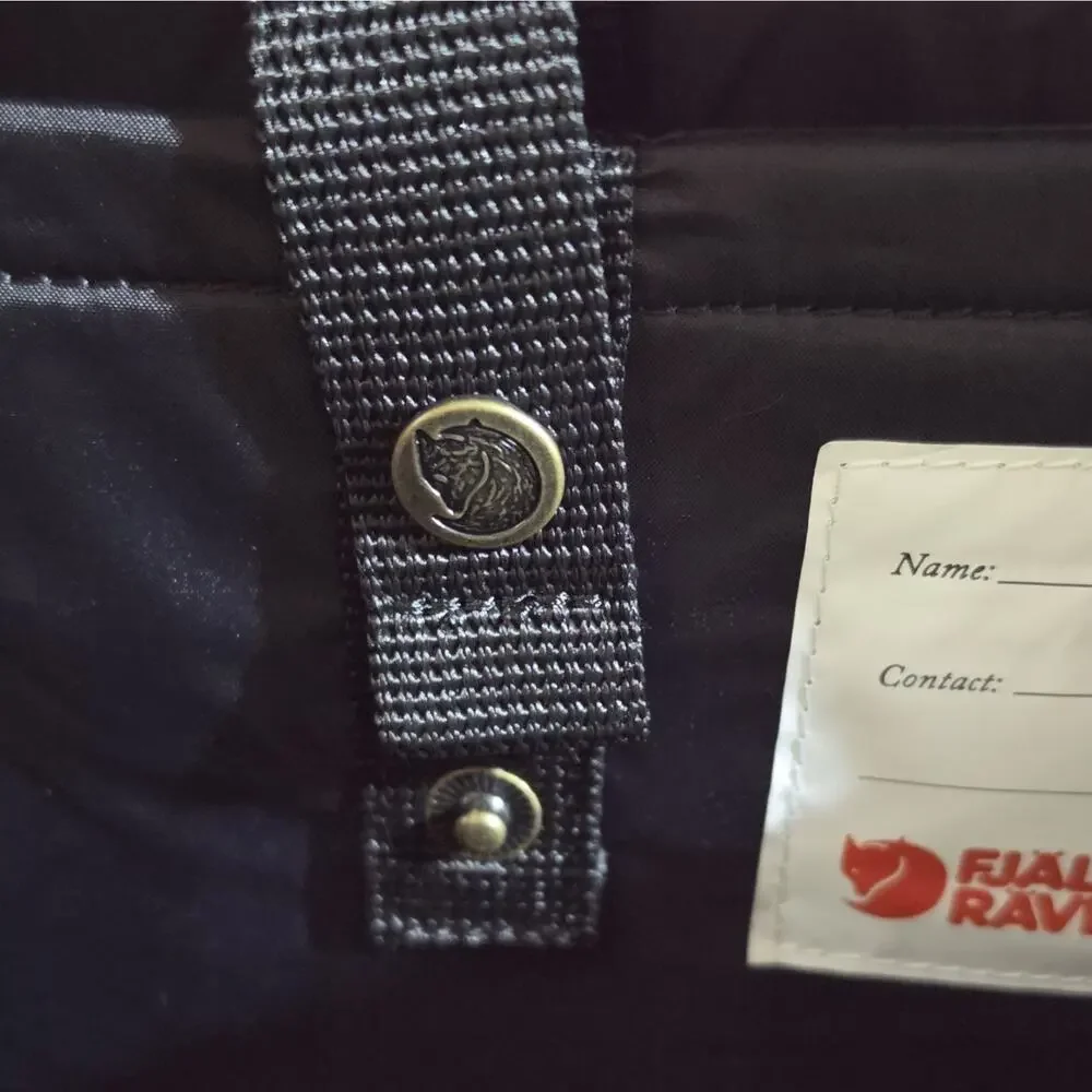 Fjällräven Kånken Weekender Backpack Black NWT Tarpeyo Ebroidered